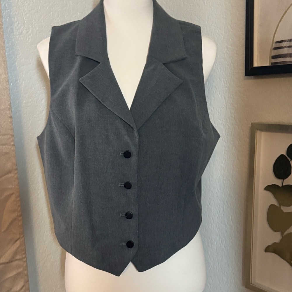 Rachel Zoe Charcoal Women's Vest Set
